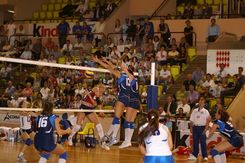 Francia-Italia di pallavolo pro- Aquila.          ...