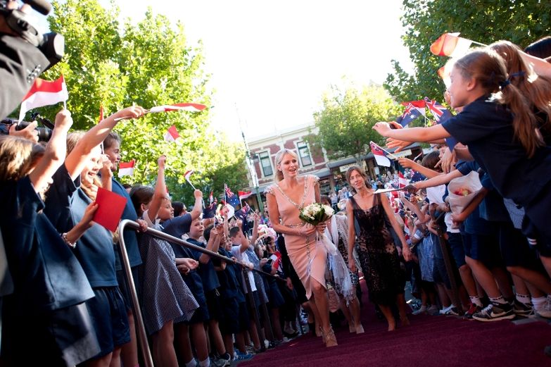 LA PRINCIPESSA CHARLENE INAUGURA IN AUSTRALIA LA M...