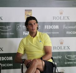 RAFAEL NADAL INCONTRA LA STAMPA AL MASTERS DI TENN...